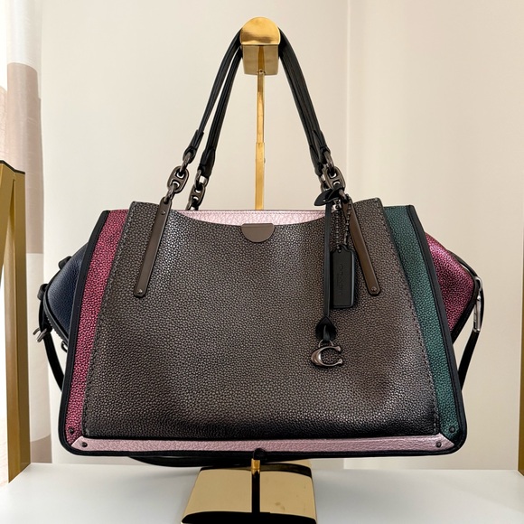 Coach Dreamer 36 in Metallic Colorblock Pebbled Leather - Picture 16 of 16